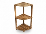 Premium 3-Tier Acacia Wood Corner Shelf
